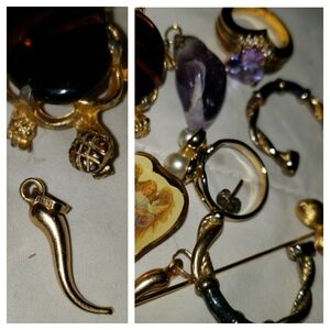 14k Gold Horn Lot